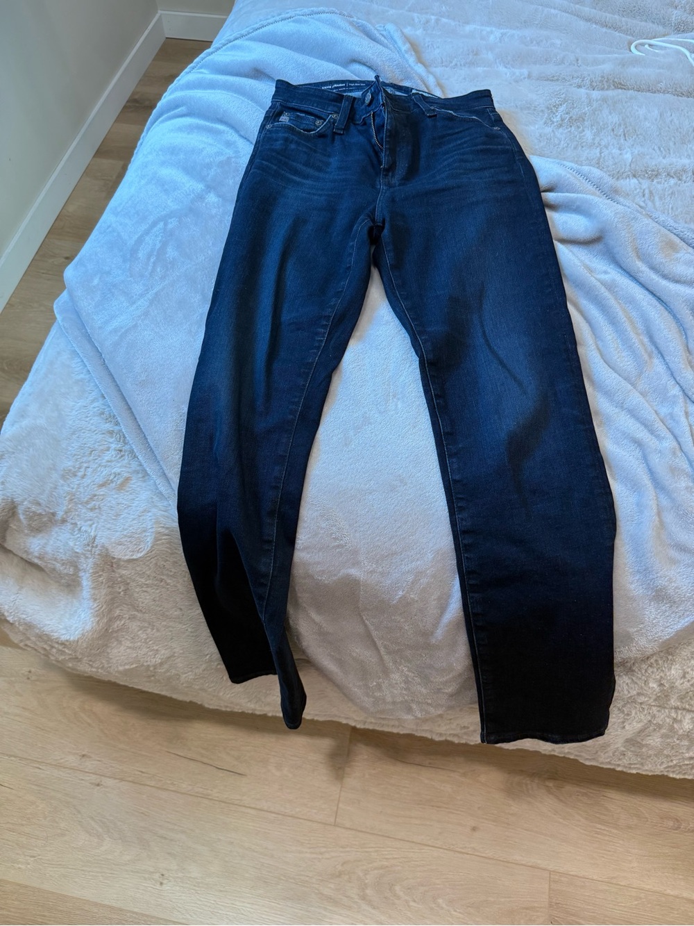 Ag Adriano Goldschmied Dark Indigo Straight Jeans